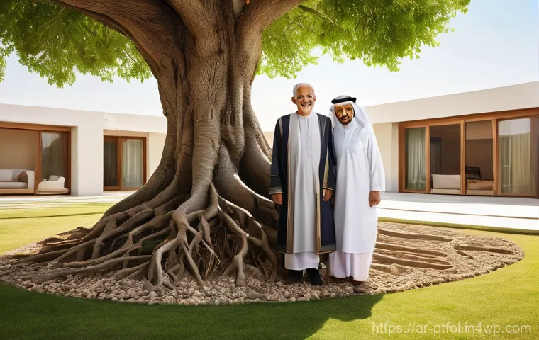 보험 포트폴리오 관리에 도움이 되는 기법 - **Prompt:** A warm and inviting scene of a joyful Arab family standing together in their elegantly f...