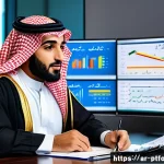 Home 22 보험 포트폴리오 관리의 기초와 응용 - A professional Middle Eastern financial advisor in traditional attire, sitting at a modern office de...